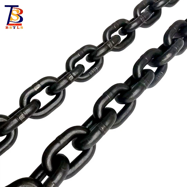 BST Black Chain G80 Manganese Steel Lifting Chain For Hoist