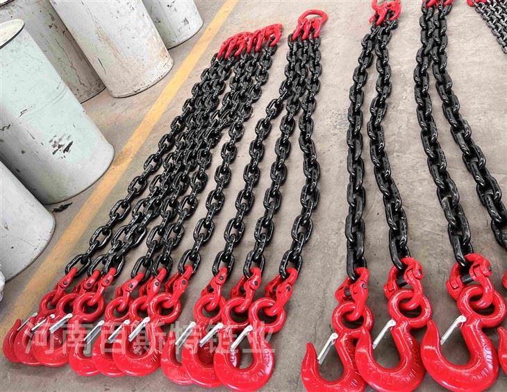Safety Durable G80 Two Legs Rigging Chain Sling For Lifting Equipment