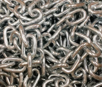 Ocelové řetězy DIN764 ROUND LINK
